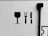 a black and white photo of a knife, fork and spoon