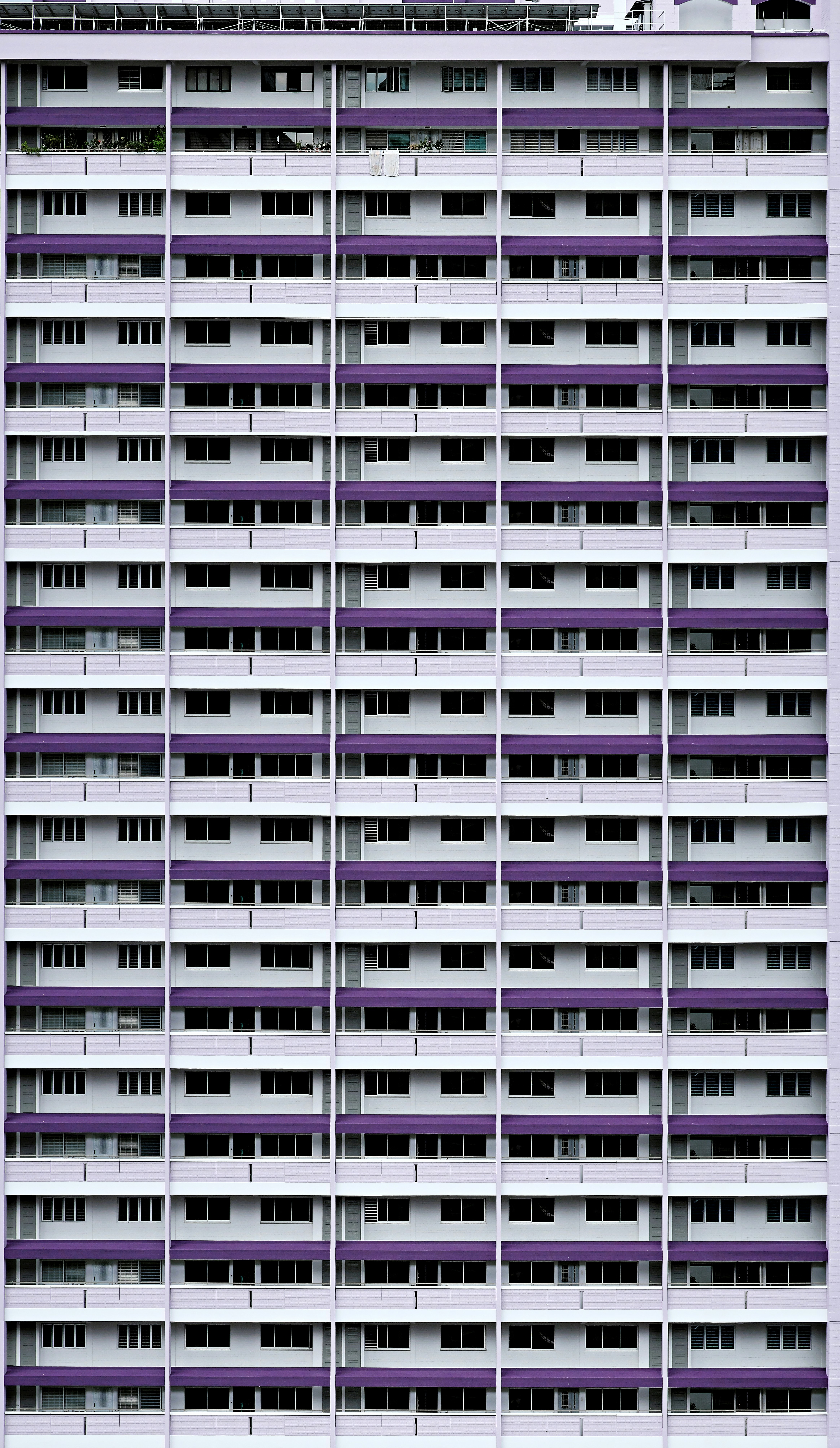 a very tall building with lots of windows