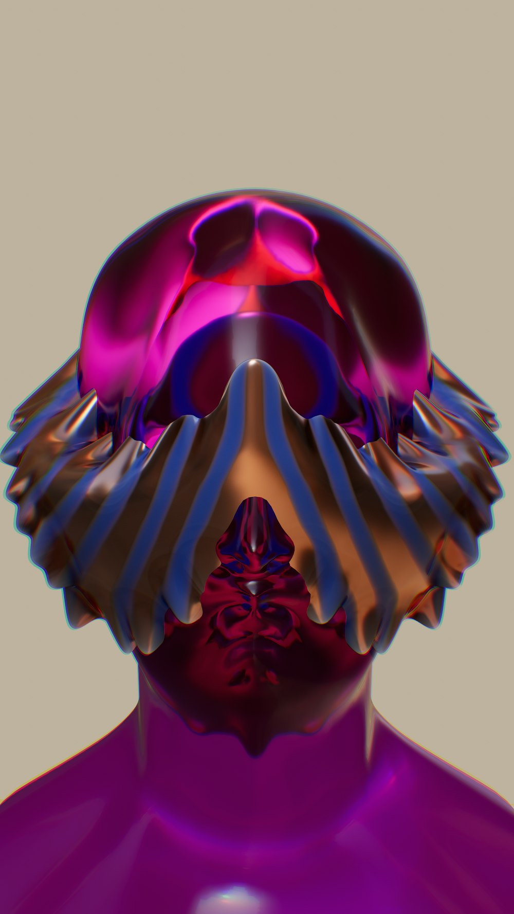 a computer generated image of a man's head