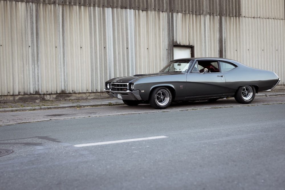 a car parked on the side of the road