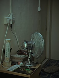 Various electronic devices including TVs and fans.