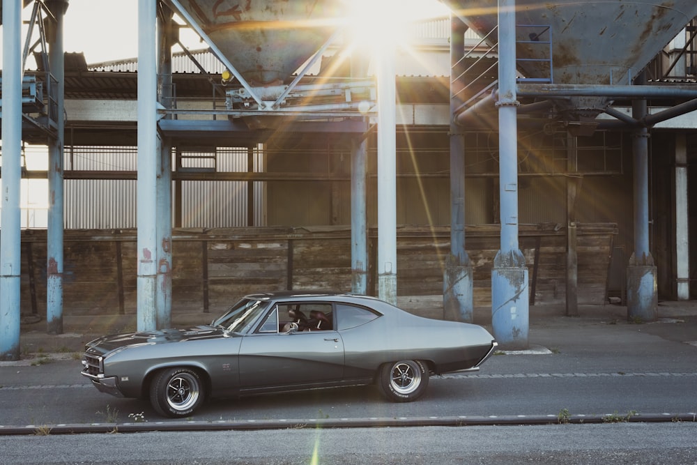 a car parked on the side of the road