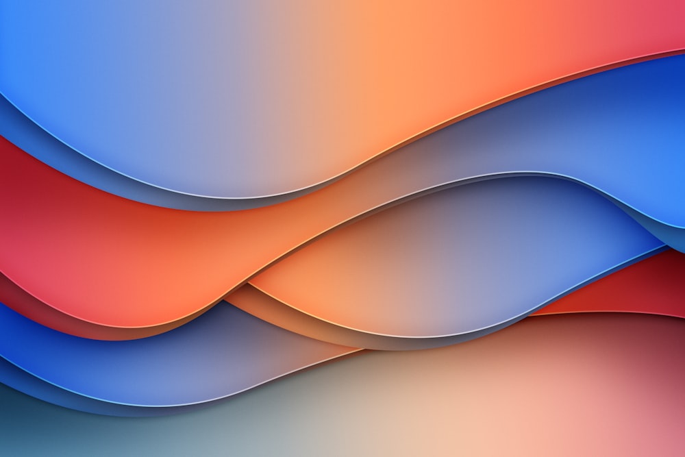 a multicolored background with wavy shapes