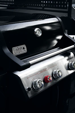 a close up of a grill on a table