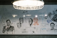 An abandoned project sketch left on a whiteboard, symbolizing Vlad’s unique approach to completion.