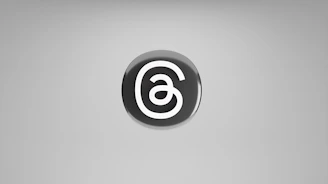 a black and white photo of a logo
