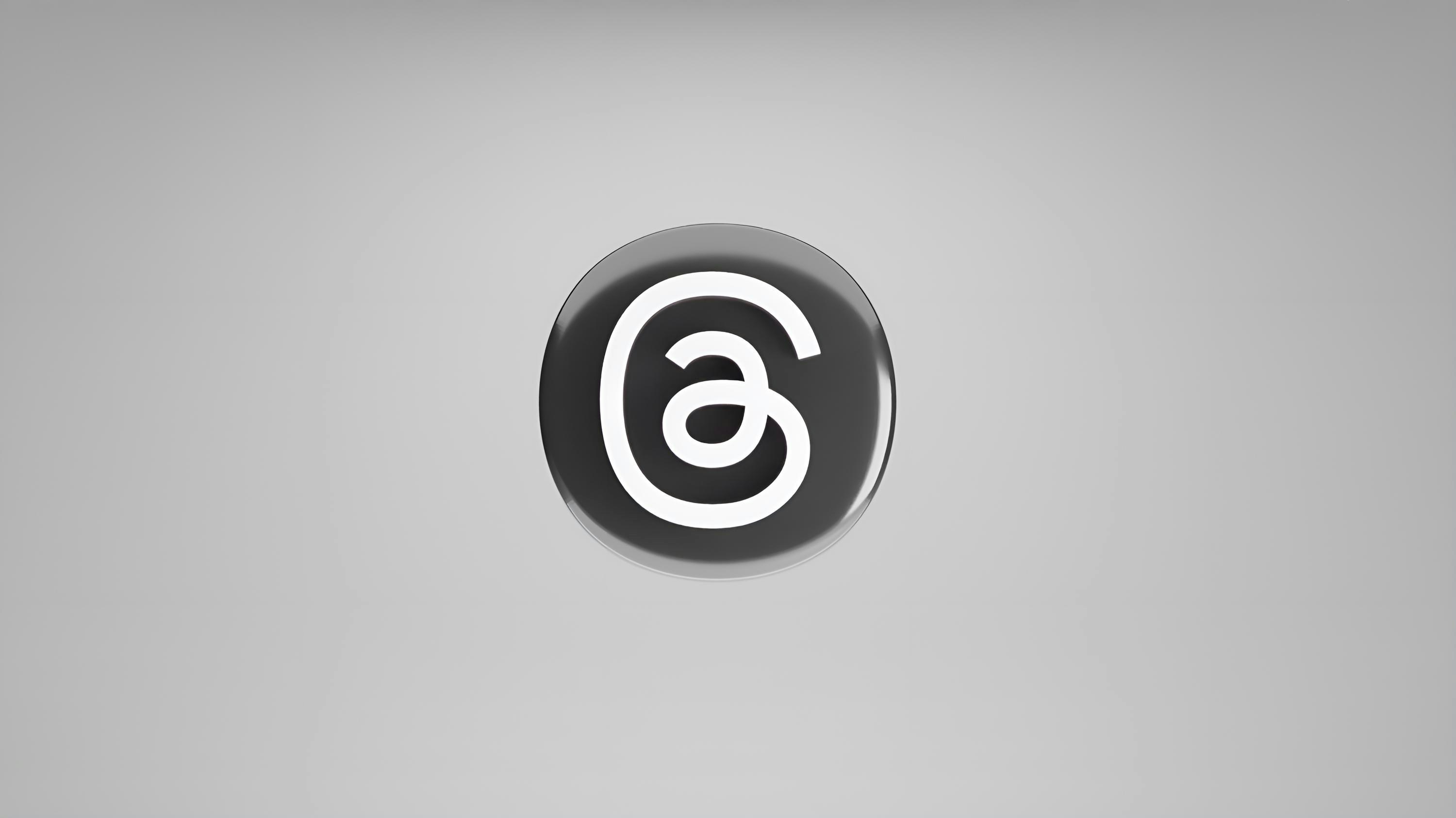 Threads logo 3D render
