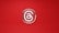 A stylized letter 'a' is encased in a circular, glossy emblem set against a vibrant red background. The design is minimalistic and centered, with a smooth, reflective surface giving it a polished appearance.