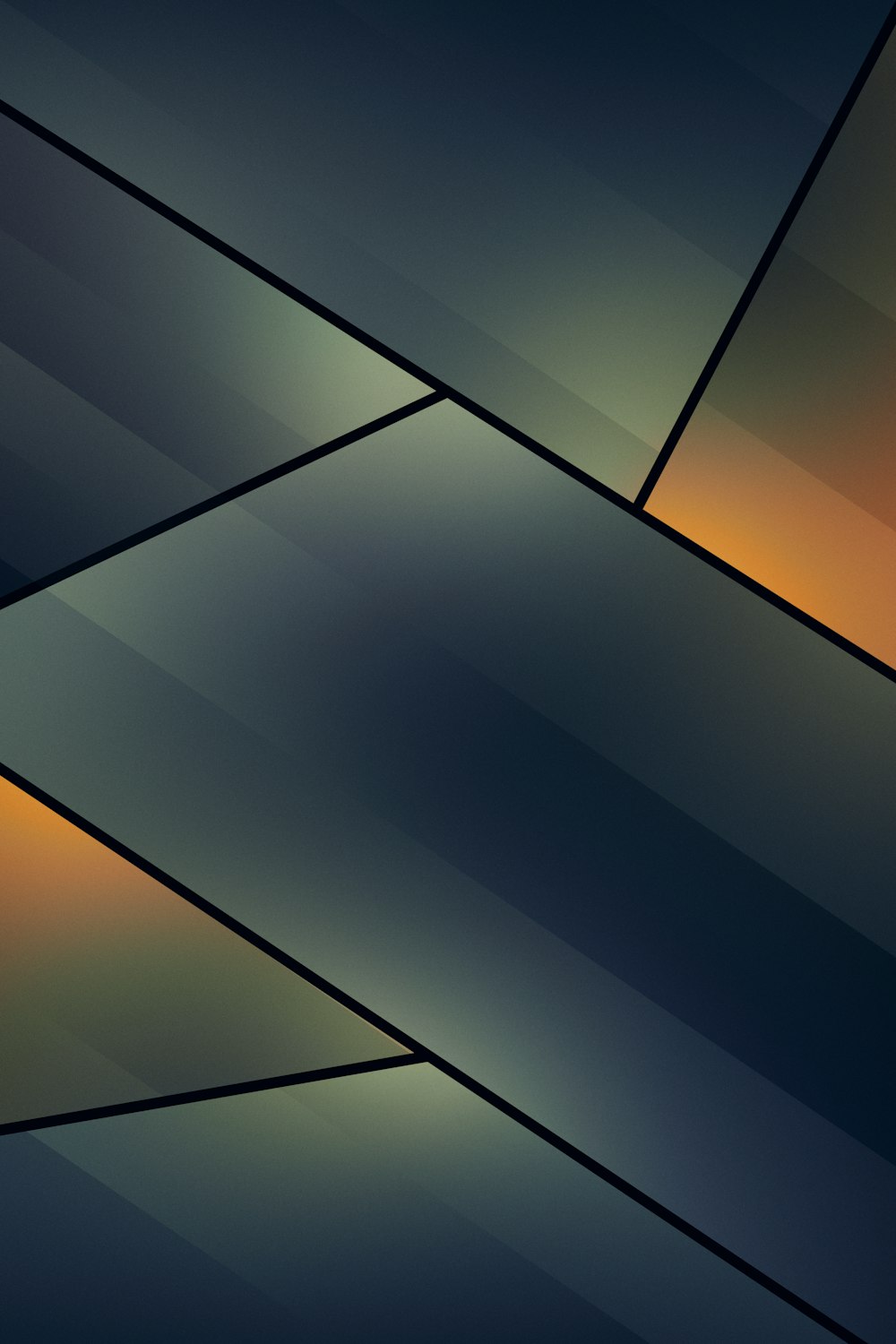 a black and orange abstract background with lines