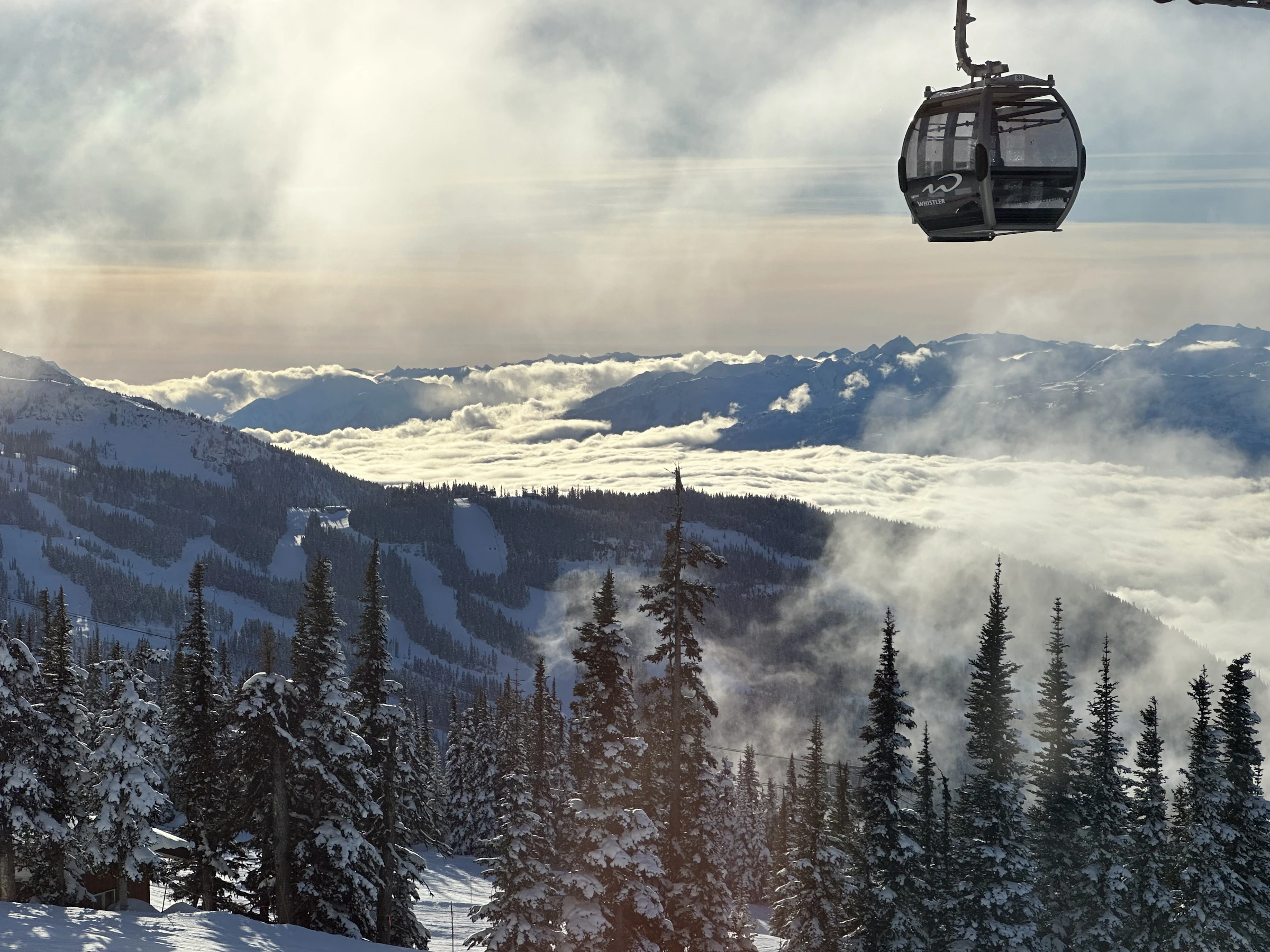 The mountains at Whistler Blackcomb.