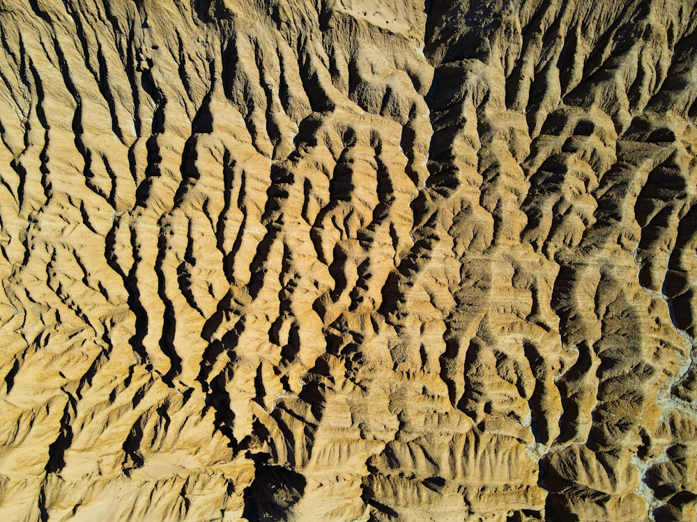 a close up view of a rock formation