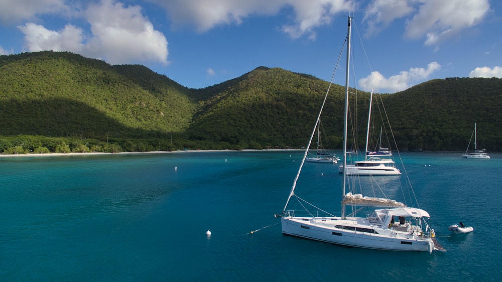 a couple of boats that are in the water