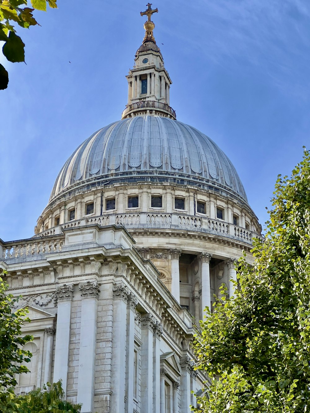 the dome of a building with a cross on top