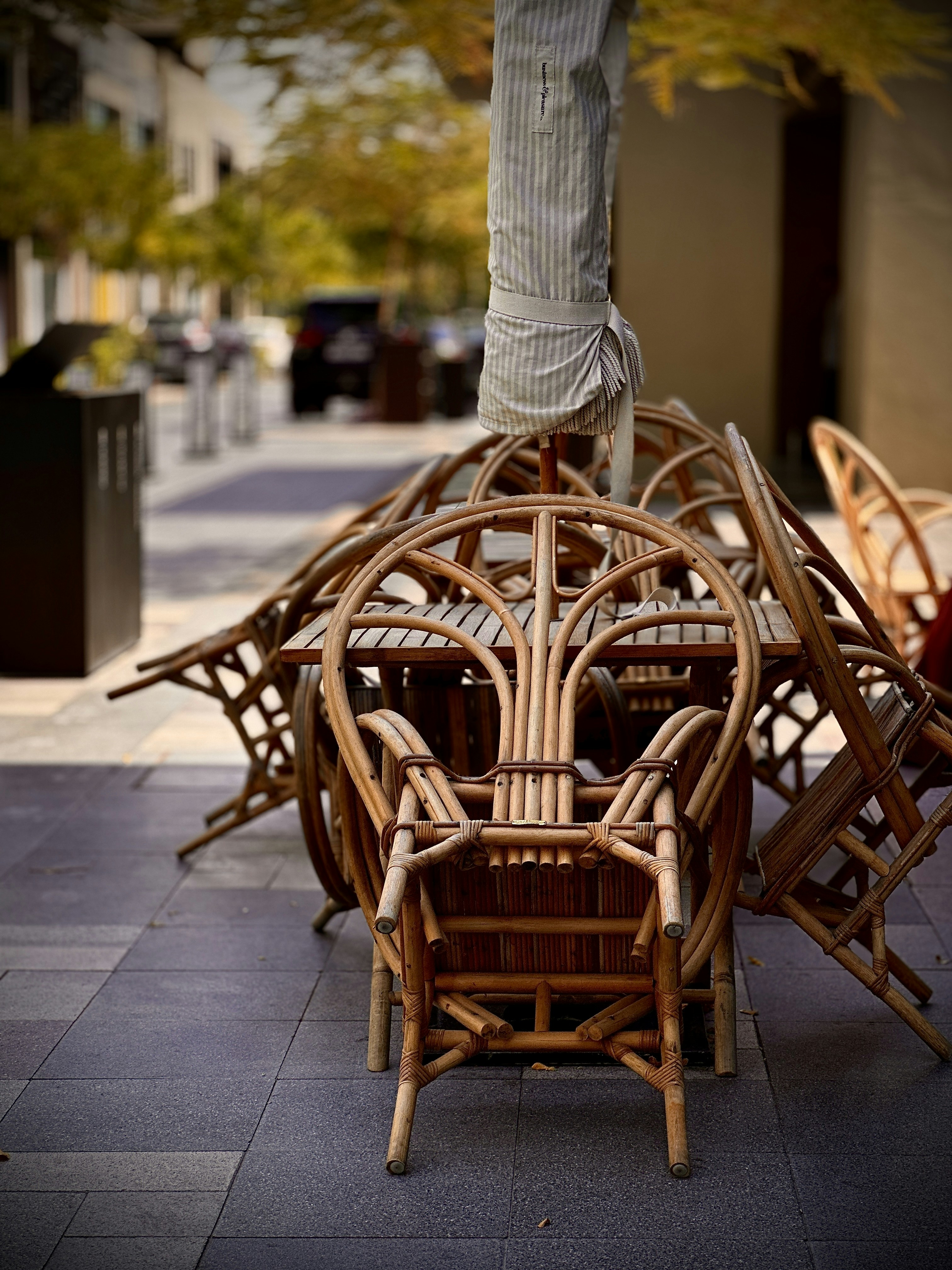 a person standing on top of a wooden structure