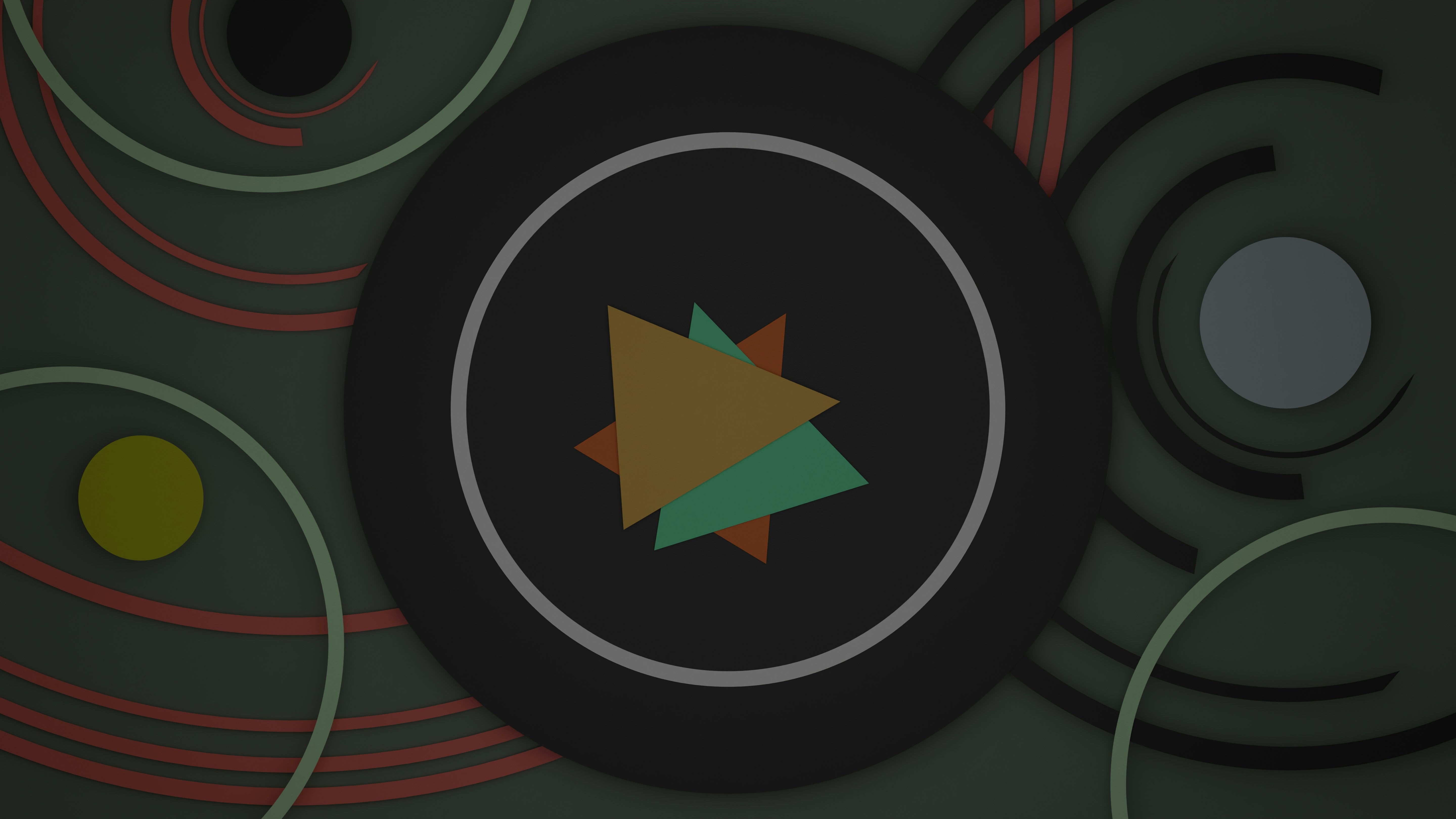a circular object with a star on it surrounded by circles