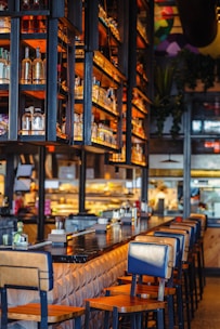 A warm and inviting bar area.