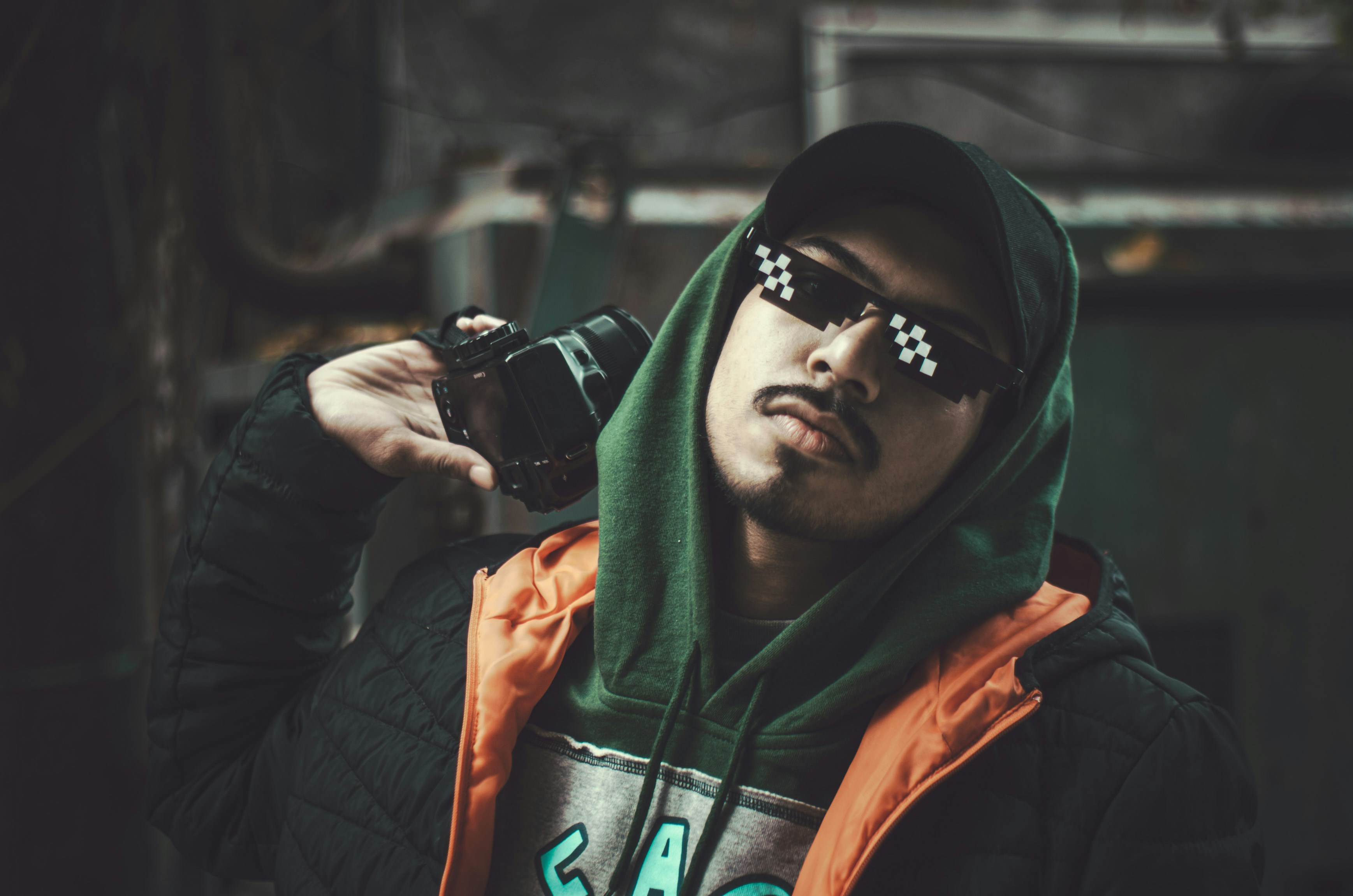 Oversized Neon Hoodie