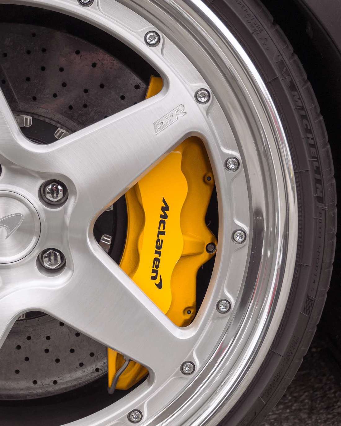 Close-up of a professionally fitted alloy wheel and tyre