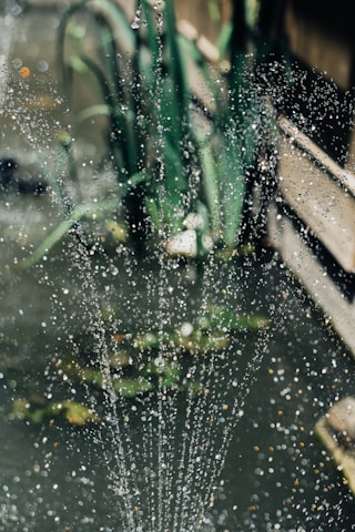 A close-up of negative ions being released into the air, symbolizing purification.
