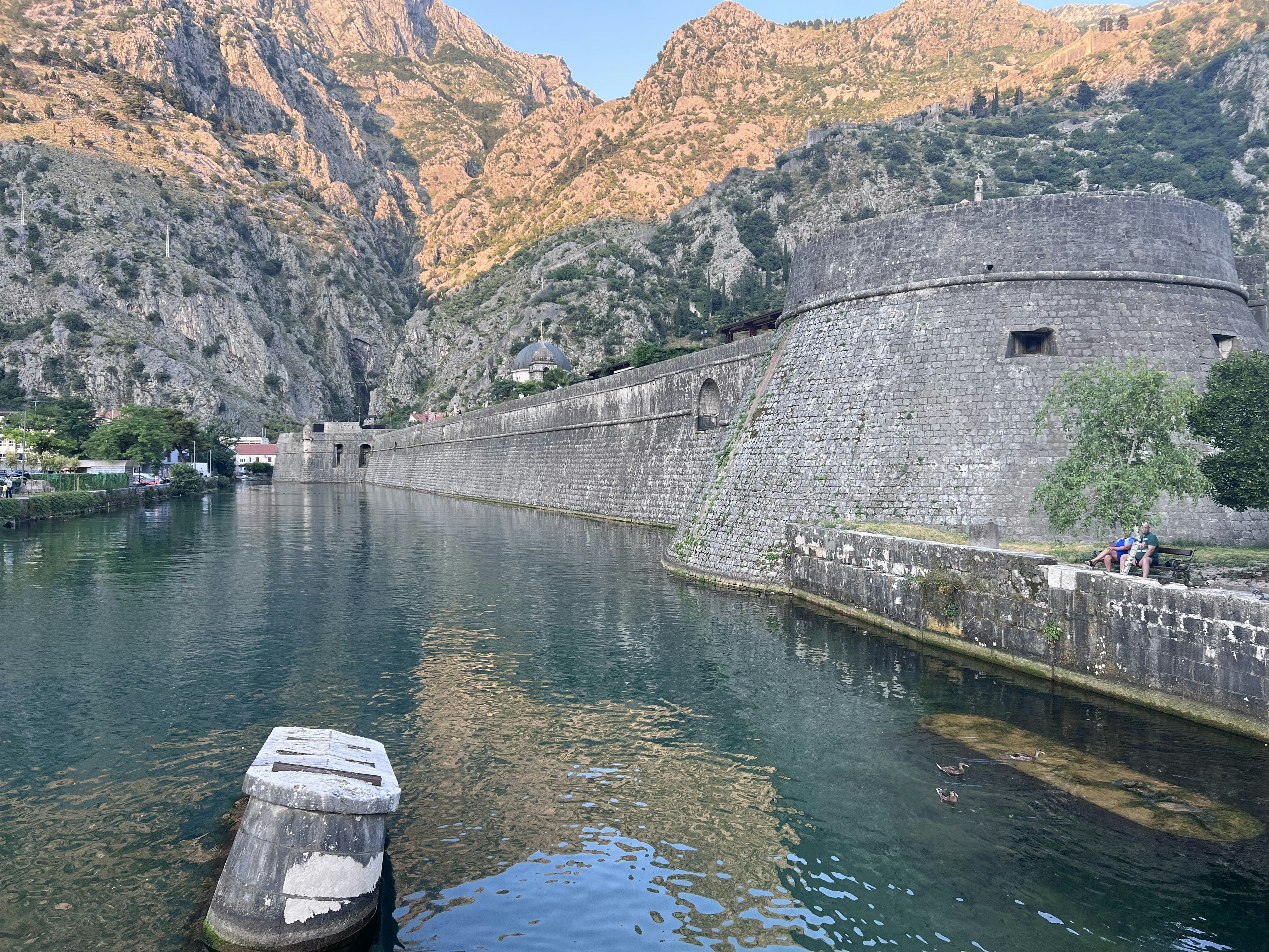 a body of water with a boat in it