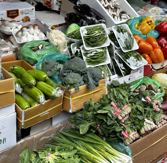 Farm-fresh exotic tropical vegetables neatly arranged in eco-friendly packaging ready for delivery.