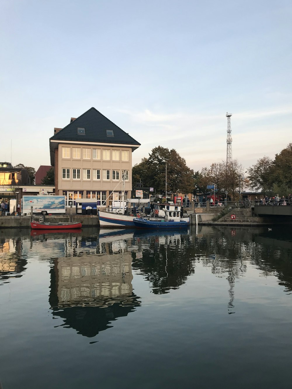 a body of water with boats in it