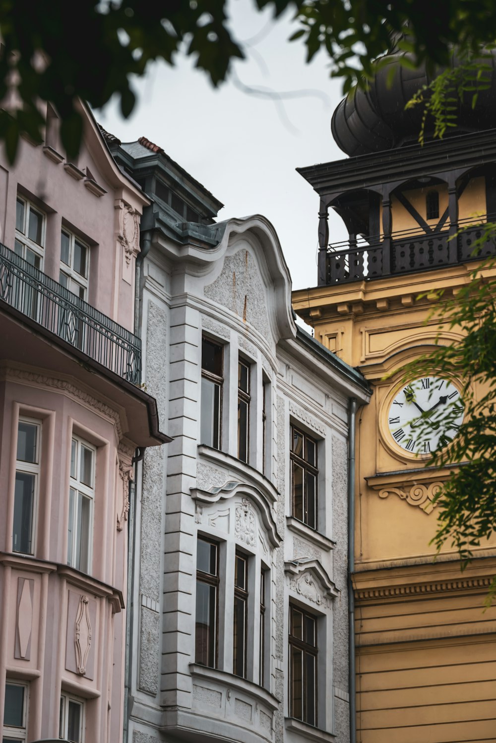 a building with a clock on the side of it