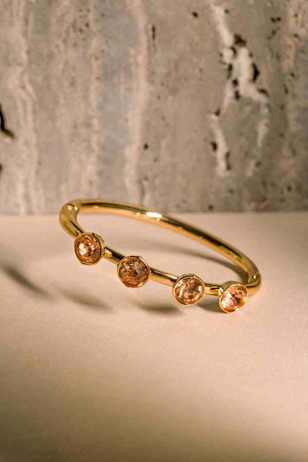 Gold cuff bangle