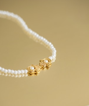 An elegant arrangement of classic pearl jewelry.