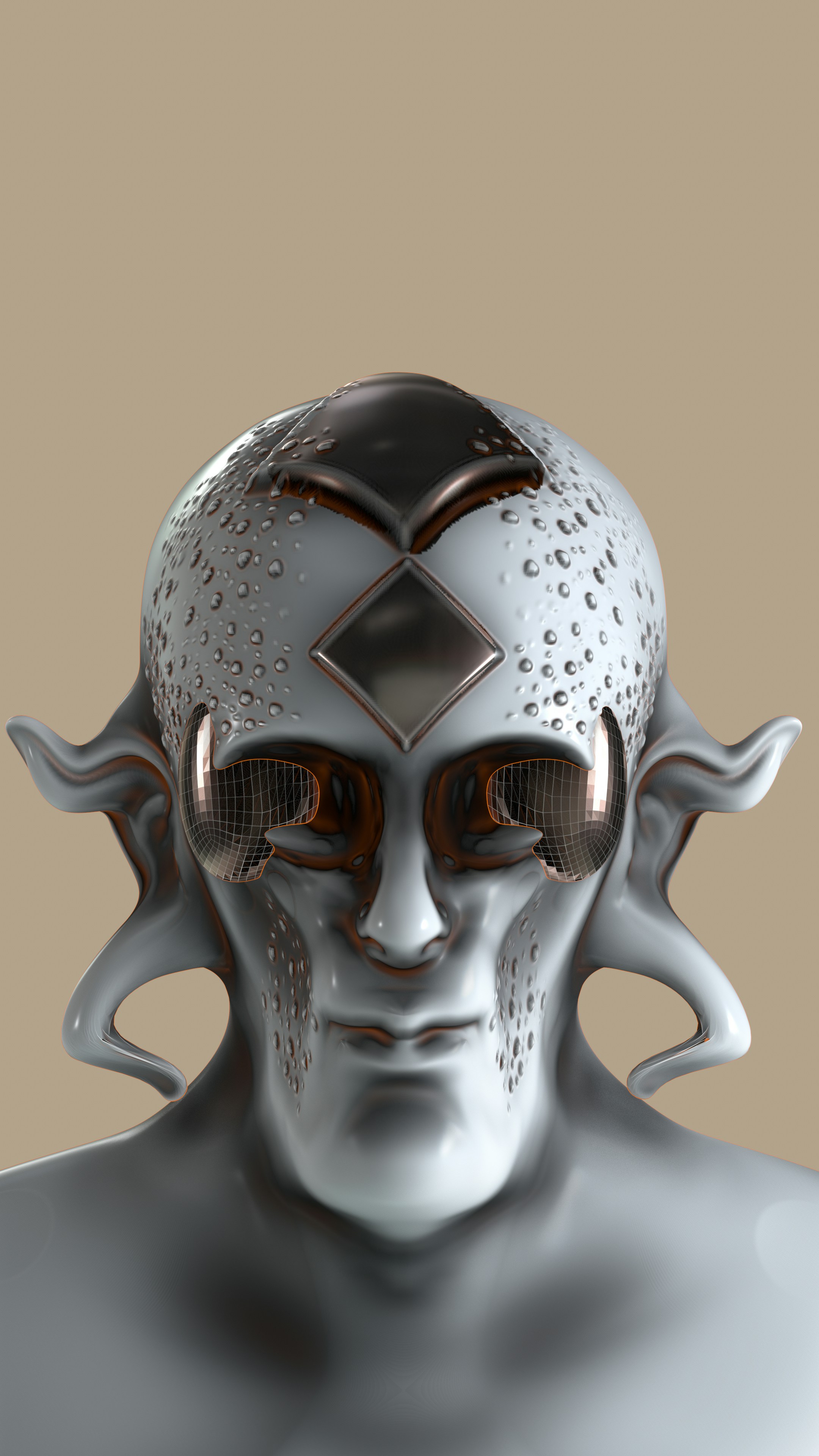 A futuristic AI-driven fantasy avatar with vibrant and intricate details