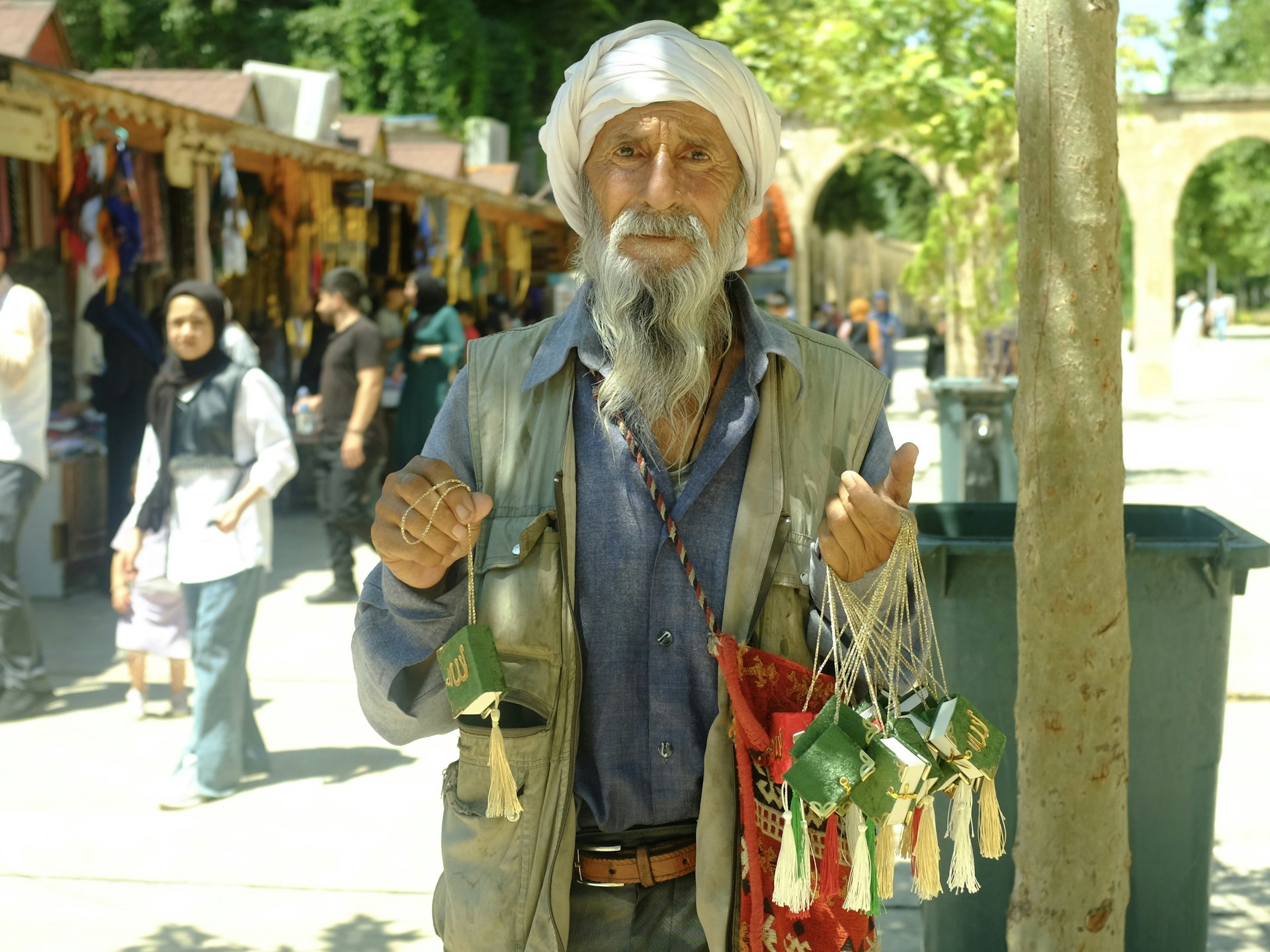 Authentic portrait of an elderly man representing the local population and respect for traditions