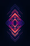 Futuristic packaging designs glowing with neon gradients in purple and blue tones.
