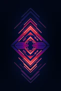 Futuristic packaging designs glowing with neon gradients in purple and blue tones.