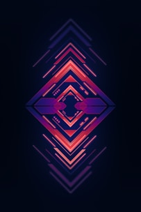 A glowing digital grid with neon blue and electric purple lines forming a futuristic network.