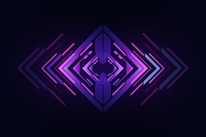 Delicate thin green arrows orbiting a circular emblem, symbolizing intelligence flow and activation in a futuristic style.