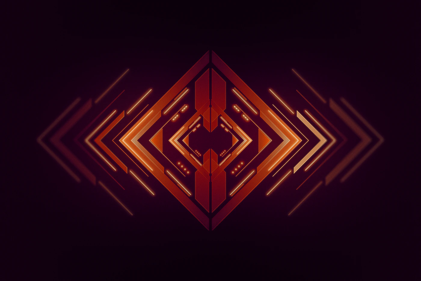 Dark glowing AI abstract pattern