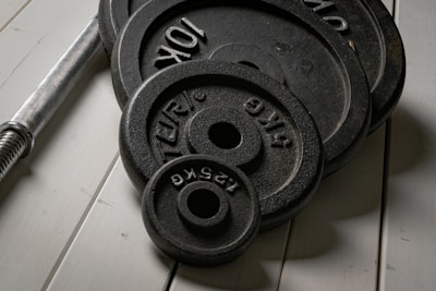 a close up of a set of gym equipment