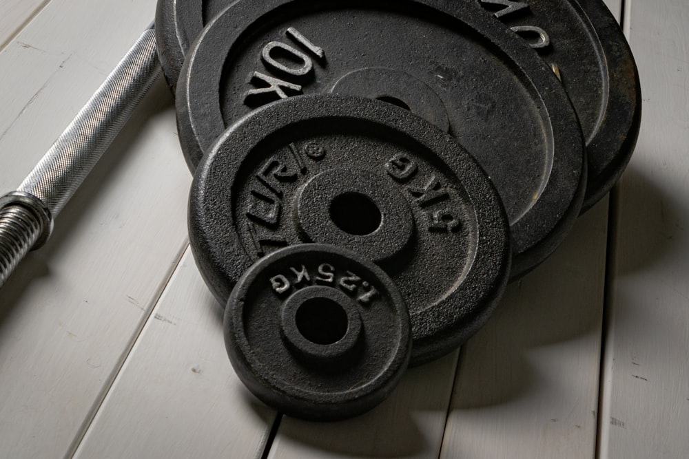 a close up of a set of gym equipment