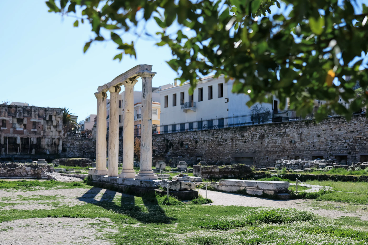 Ruins of an ancient classical city, reclaimed by time