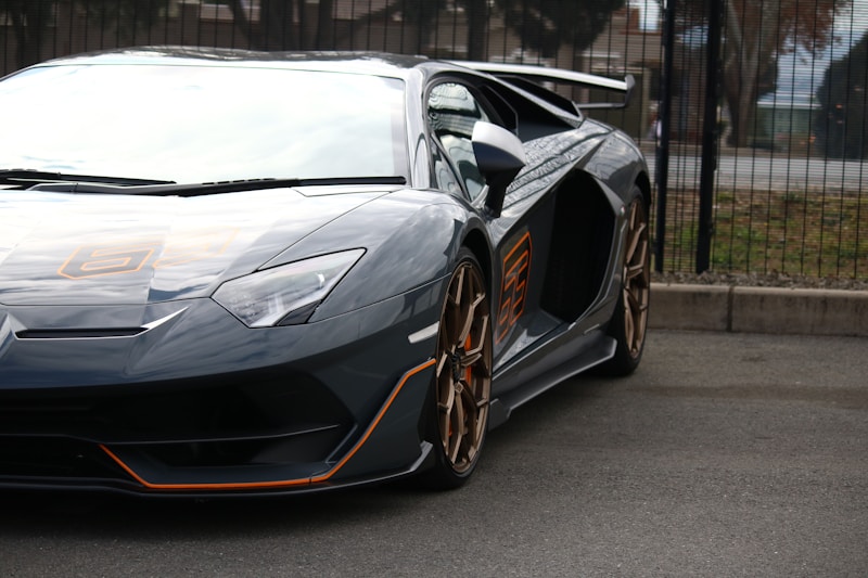 Black sports car outdoors