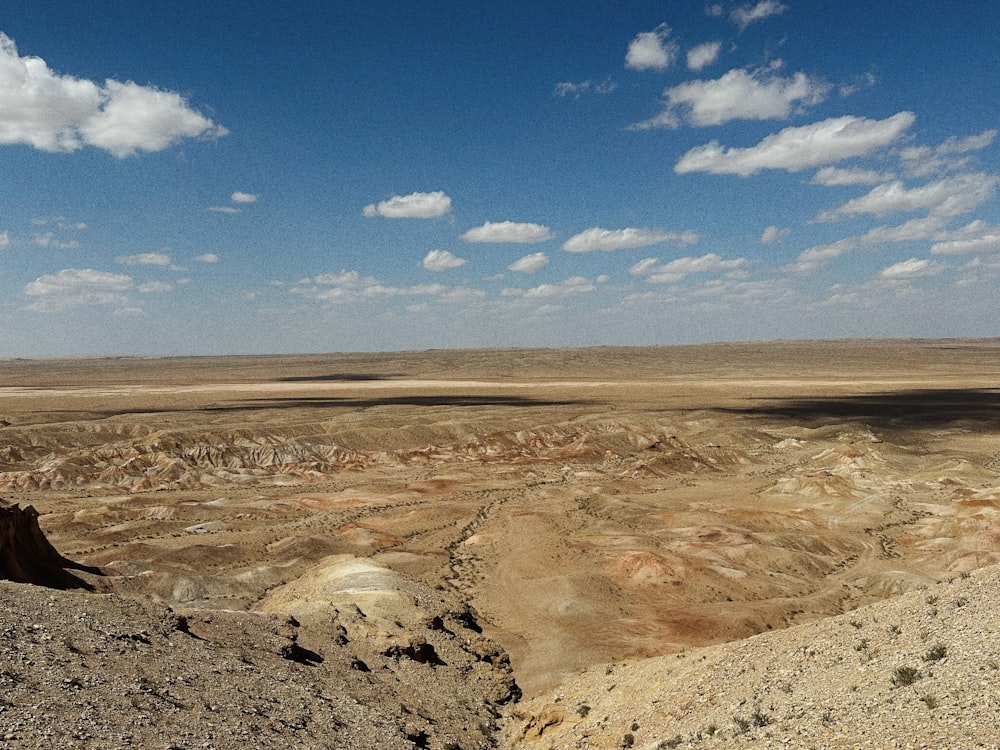 a view of the desert from a high point of view