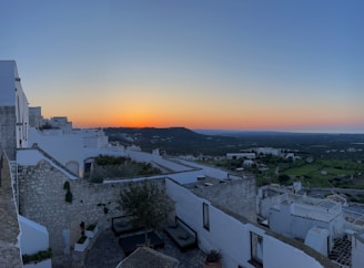 Sunset view over the whitewashed houses of Vejer de la Frontera, Cádiz.