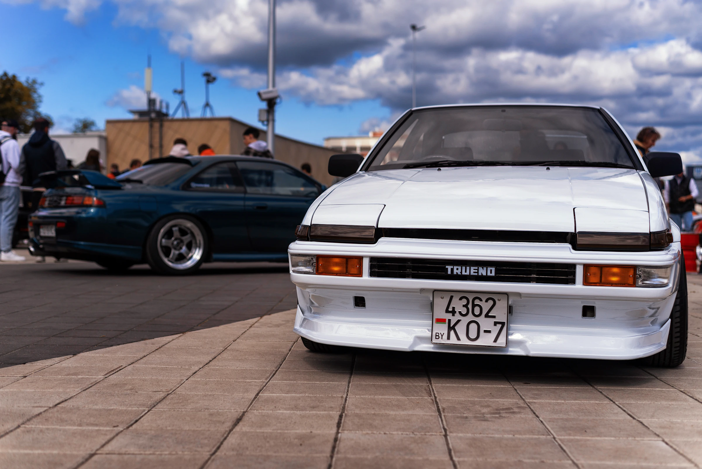 Toyota AE86 Trueno at a Japanese car meet