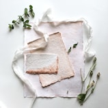 Handmade social keepsakes arranged neatly with delicate details