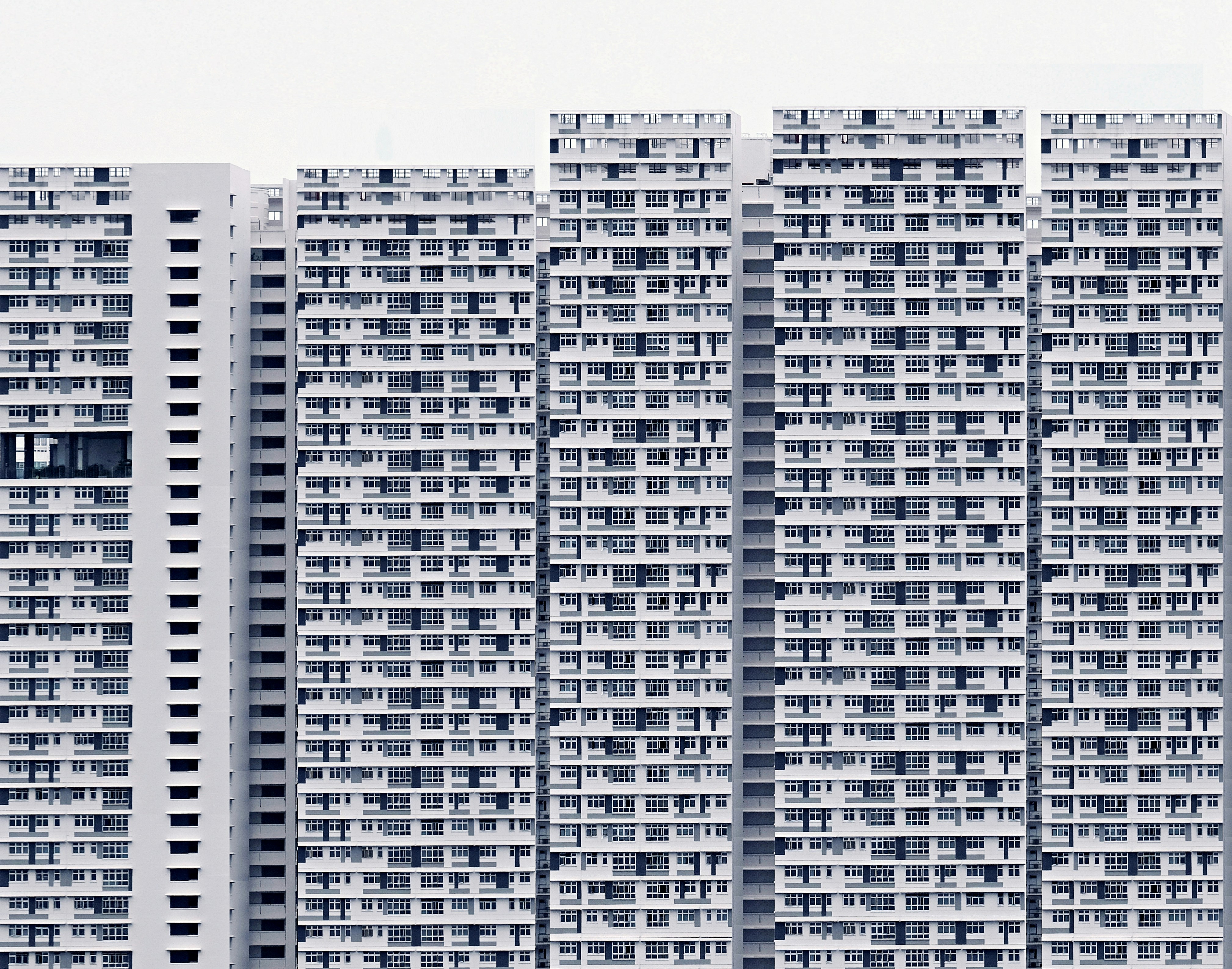 a very tall building with lots of windows