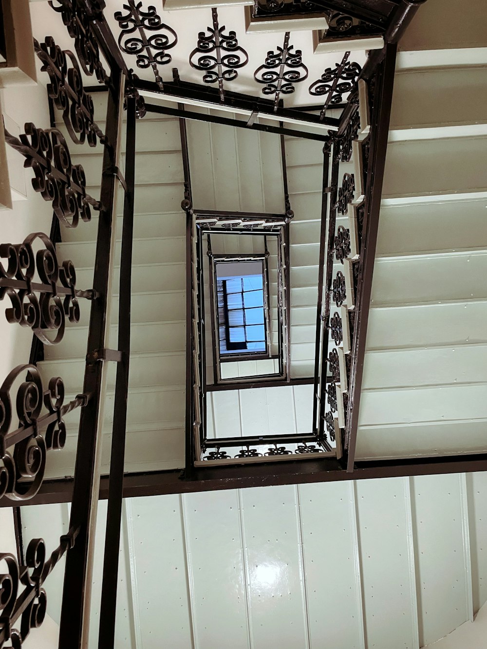 a view of a window from inside a building