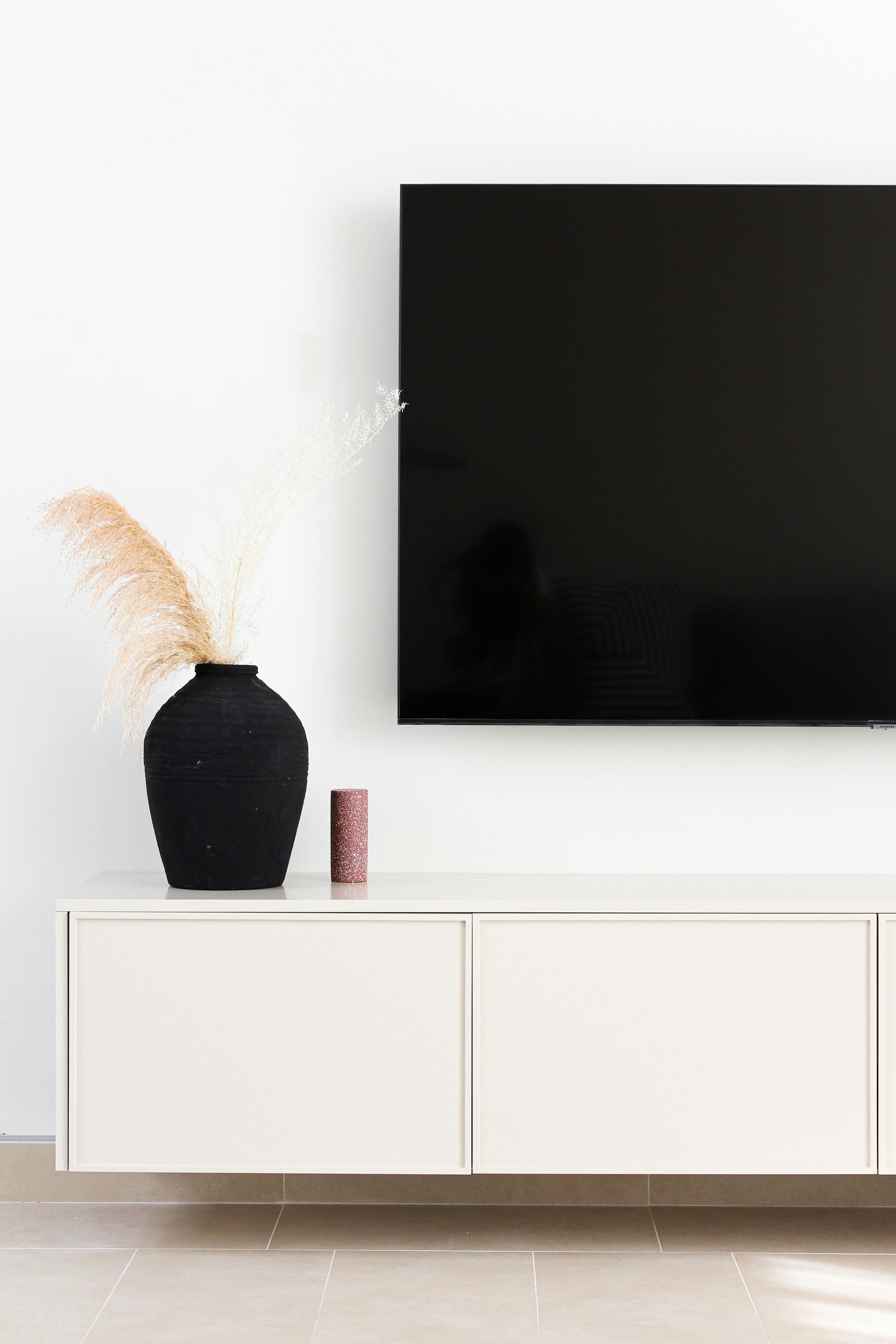 Styled TV shelf unit