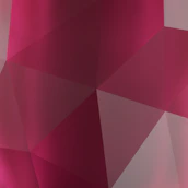 Abstract geometric shapes tinted with rich reds and soft pinks, creating a modern, engaging visual rhythm.
