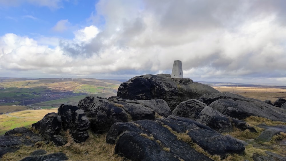 a rock formation on top of a mountain