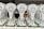 A collection of trophies with a stylized wolf head logo and the text 'European Championships 2023' displayed prominently. The trophies are arranged in neat rows, with a focus on the unique design and inscriptions in a foreign script. Each trophy is placed on a black base, and there are ribbons and medals attached at the bottom.